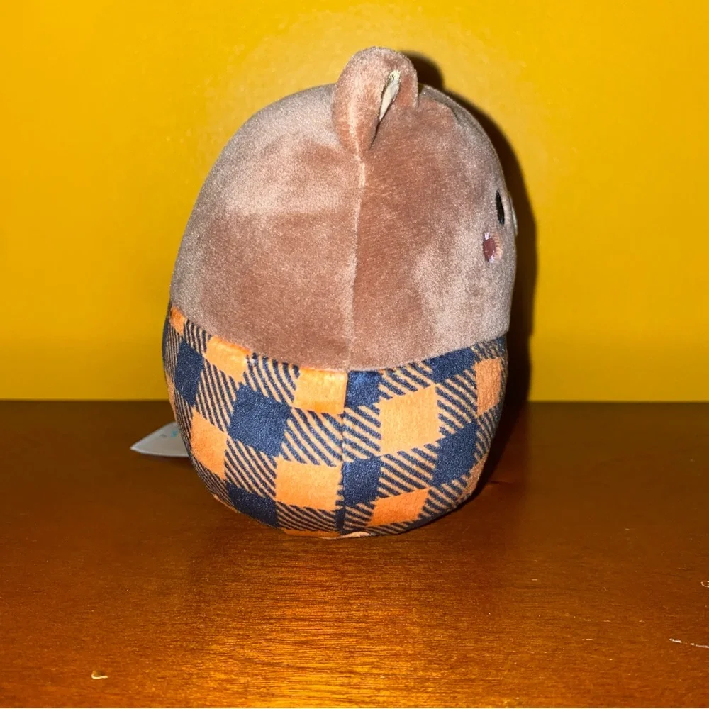 Omar the Bear in Plaid Shirt Squishmallow 5" - Picture 4 of 7